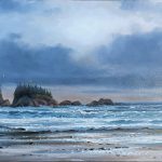 Pacific Rim Oil painting by Canadian artist Jonn Einersse