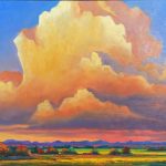 Sunset Thunder Oil painting by Canadian artist Jonn Einersse