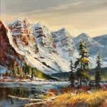 Moraine Lake Magic Original Acrylic painting by Canadian artist Brent Heighton