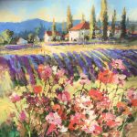 Provence Original Acrylic painting by Canadian artist Brent Heighton