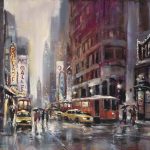 Showtime Original Acrylic painting by Canadian artist Brent Heighton