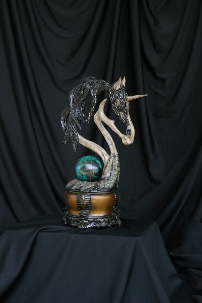 Mystical Treasures Bronze by Canadian artist Diane M Anderson