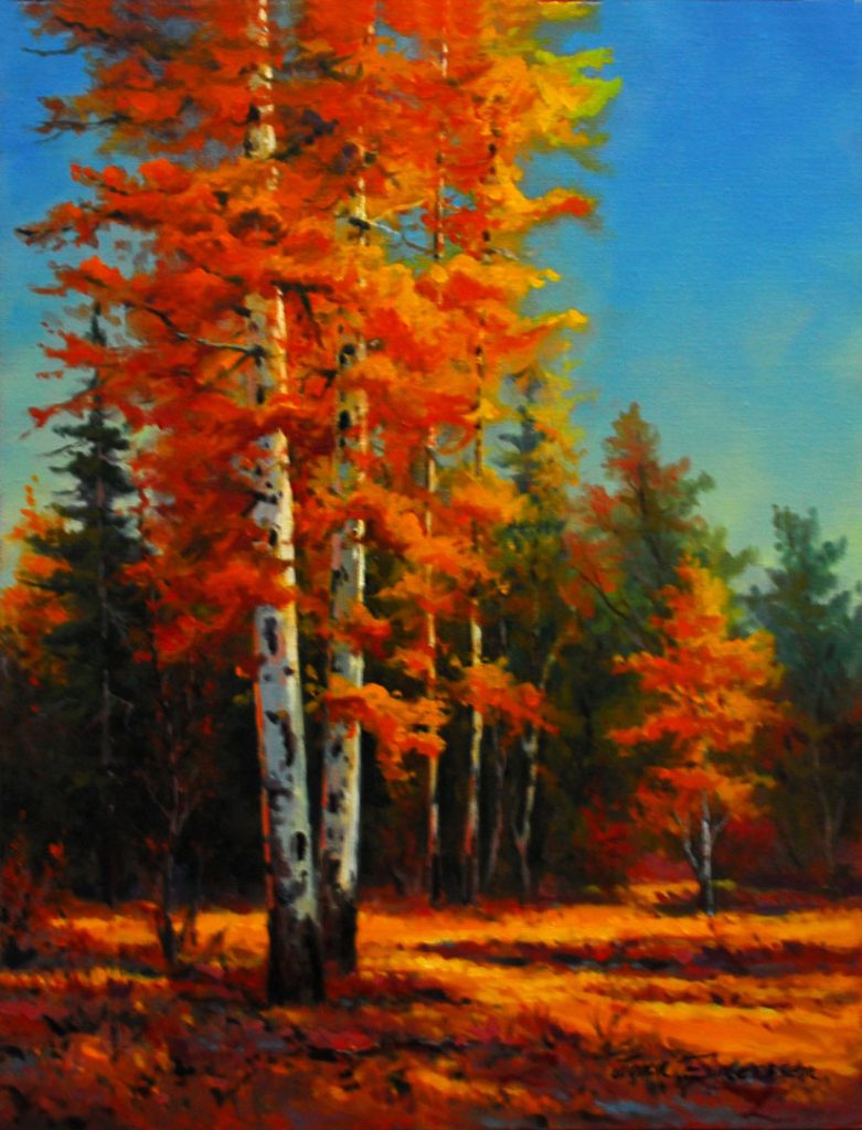 Original Oil painting Brilliant Autumn by Canadian artist Jonn Einerssen