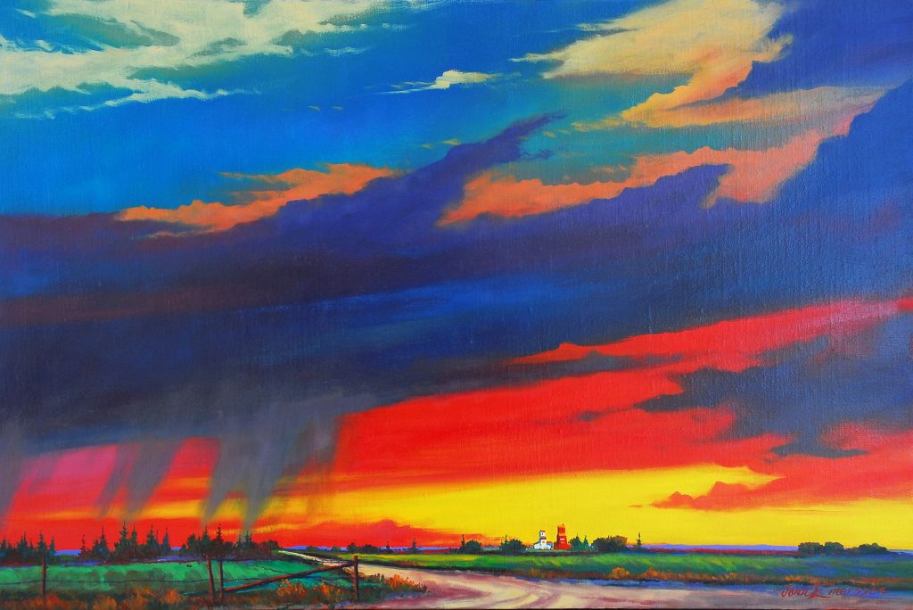 Prairie Colours Oil painting by Canadian artist Jonn Einerssen