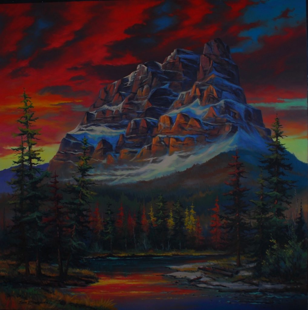 Natures Castle Oil painting by Canadian artist Jonn Einerssen