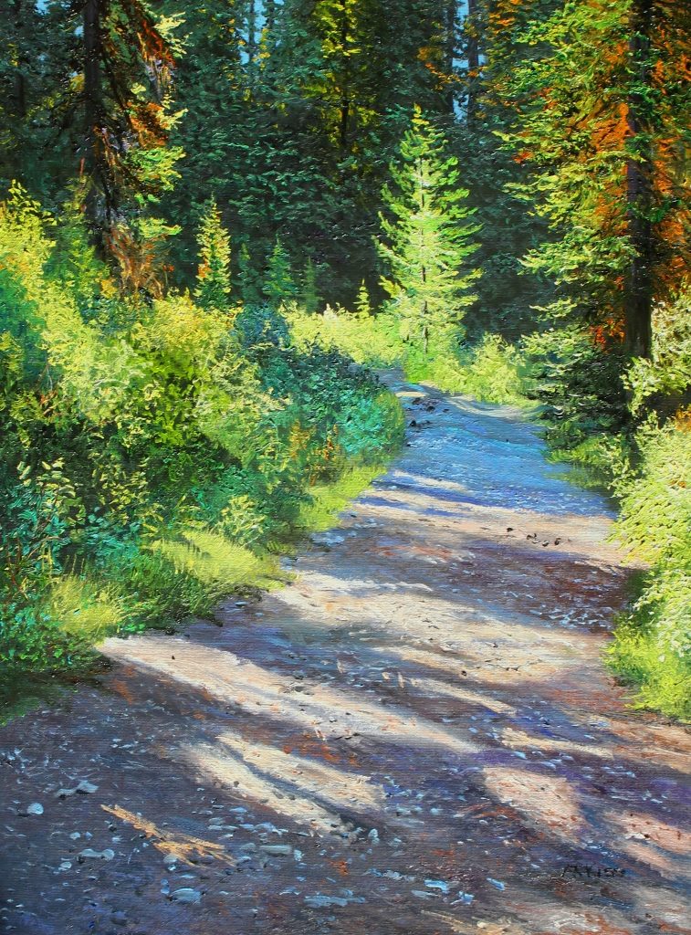 Trail To Boom Lake Original Painting by Artists On Tour Artist Andrew Kiss