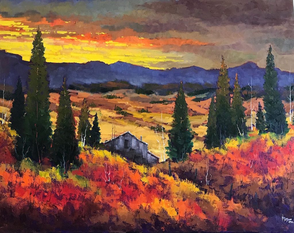 Alberta Foothills original oil painting by Canadian artist Neil Patterson