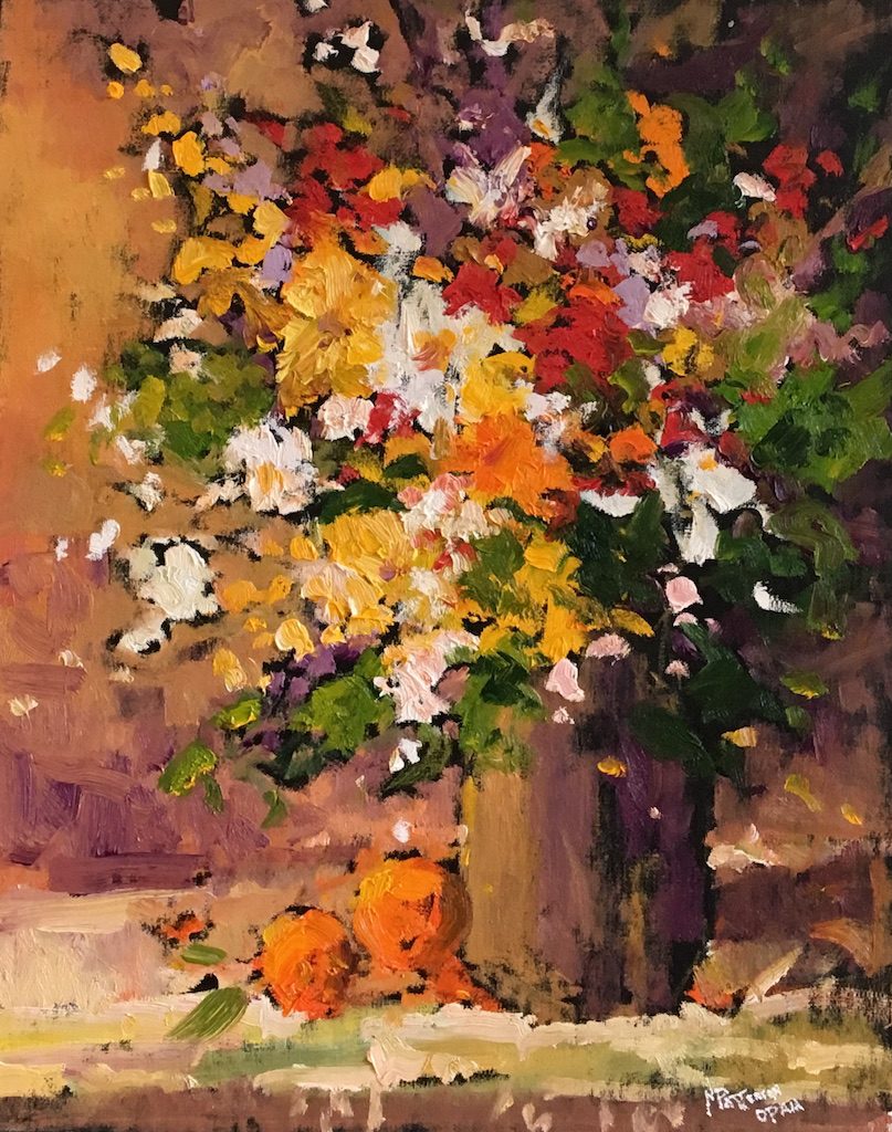 Summer Flowers original oil painting by Canadian artist Neil Patterson