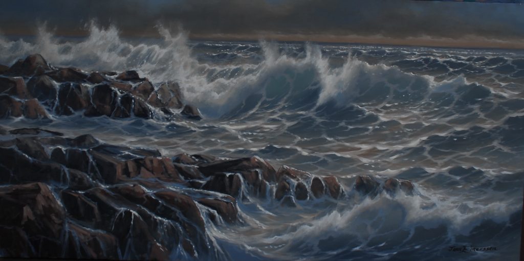 Tempestuous Oil painting by Canadian artist Jonn Einerssen