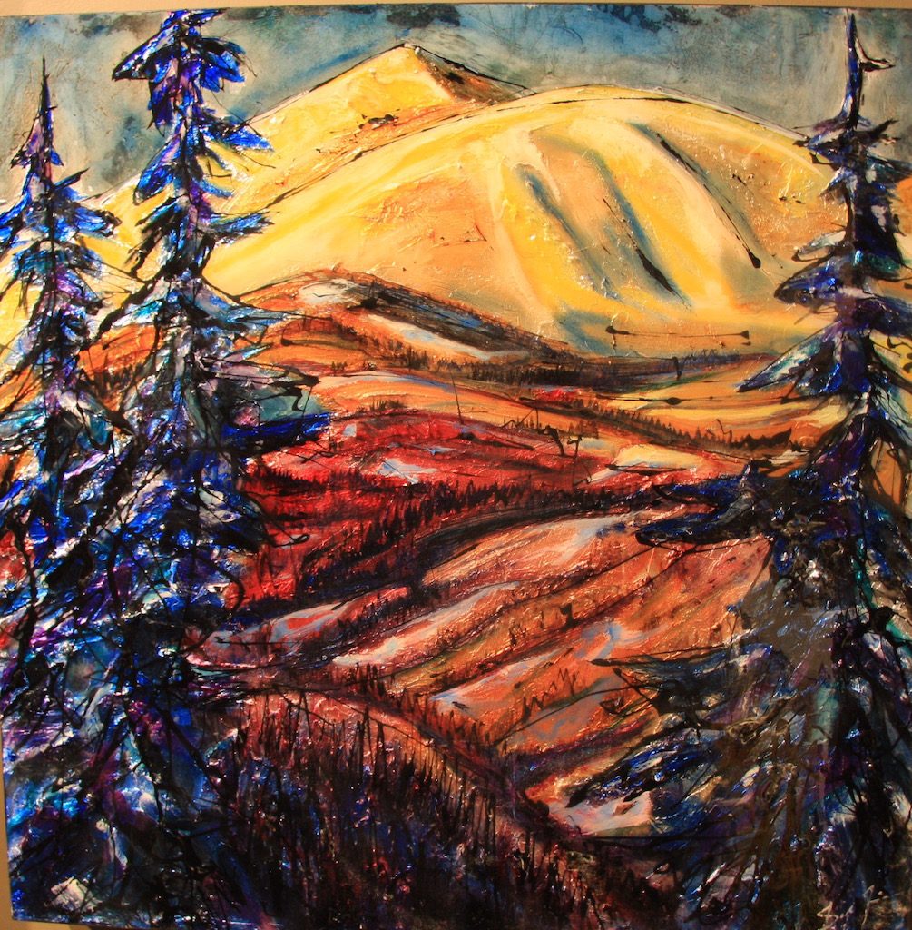 Moose Mountain original painting by Canadian artist David Zimmerman