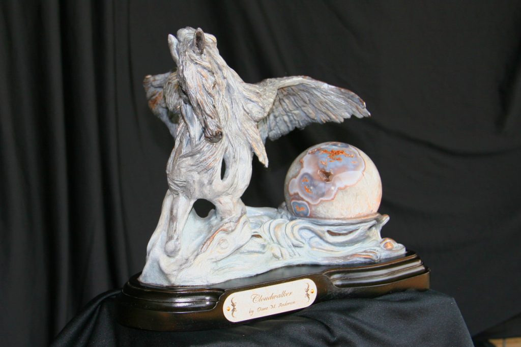 Cloudwalker Bronze by Canadian artist Diane M Anderson