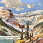 LAKE LOUISE VISTA painting by Canadian artist Brent Heighton