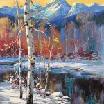 SERENITY painting by Canadian artist Brent Heighton